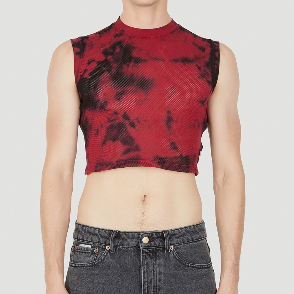 NWT BOILER ROOM Mesh Obsidian Rave Tank 🪩